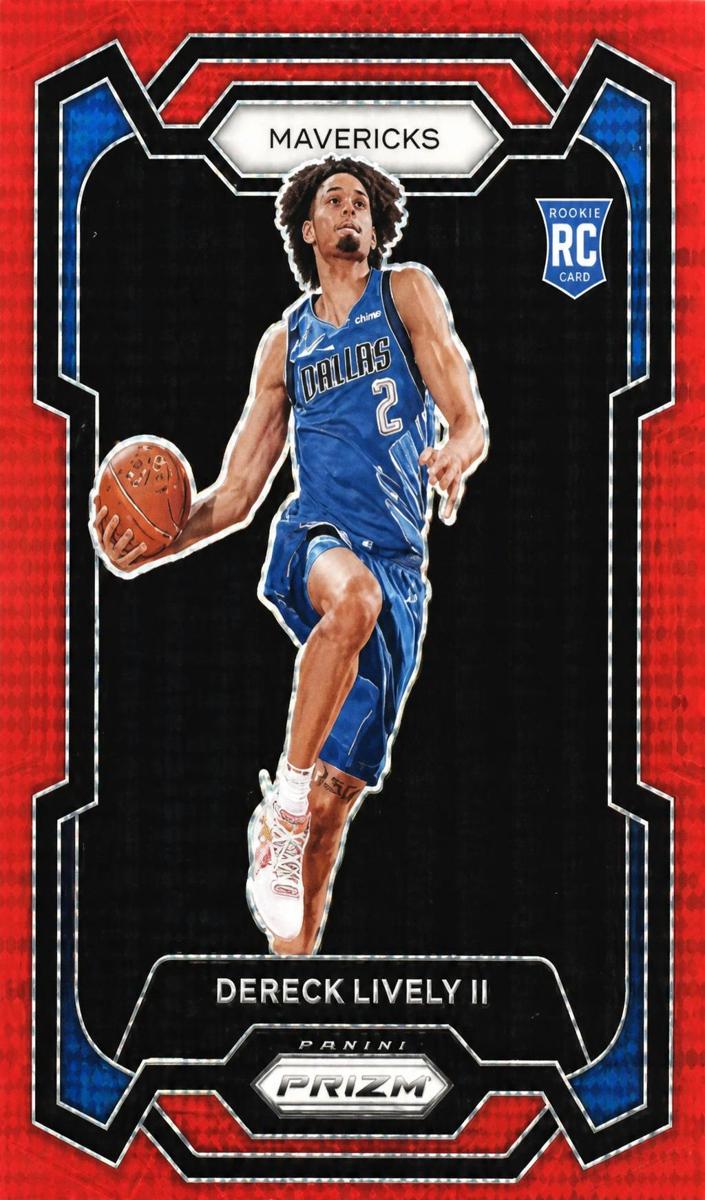 2023 Panini Prizm Basketball Red Seismic Dereck Lively II #163 PSA 9