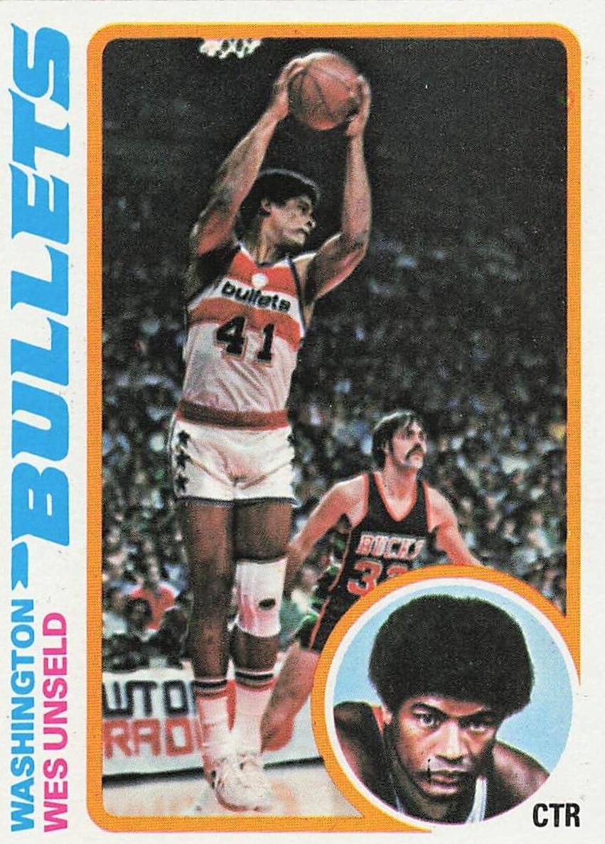 1978 Topps Basketball Wes Unseld #7 PSA 8.5