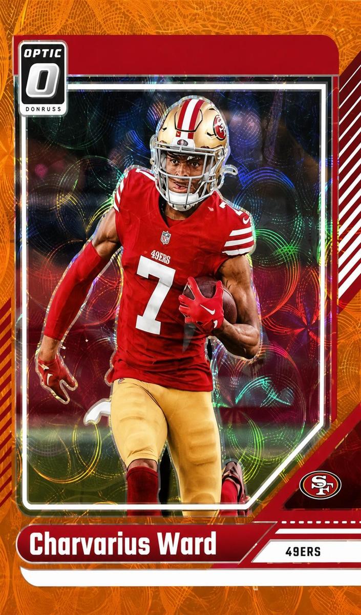 2024 Donruss Optic Football Orange Scope Charvarius Ward #176