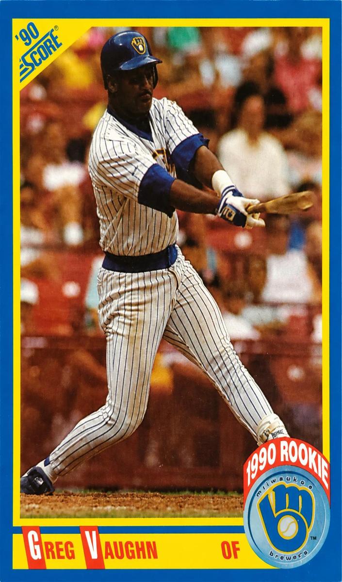1990 Score Baseball Greg Vaughn #585 PSA 10