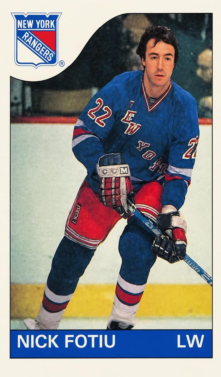 1985 Topps Hockey Nick Fotiu #22
