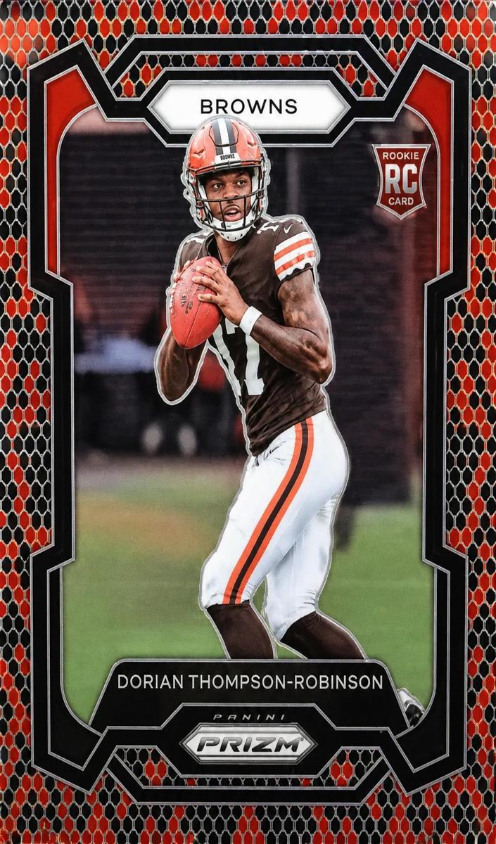 2023 Panini Prizm Football Snakeskin Dorian Thompson-Robinson #322 PSA 9