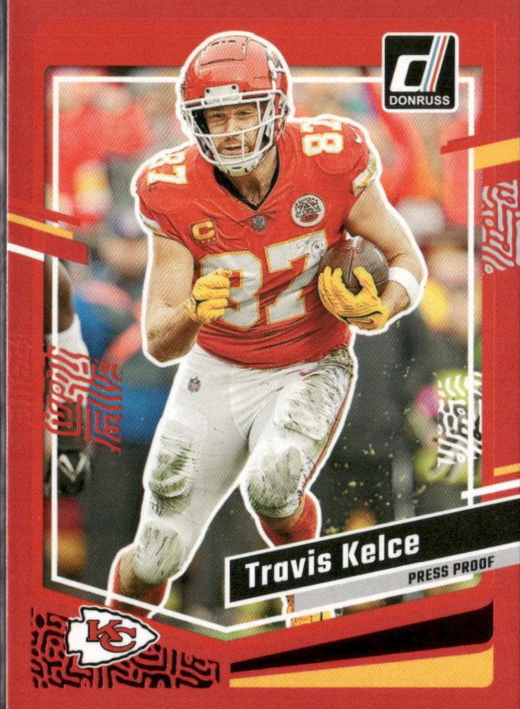 2023 Panini Donruss Football Press Proof Red Travis Kelce #151