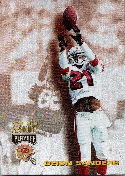 1995 Playoff Absolute Football Deion Sanders #4 PSA 10