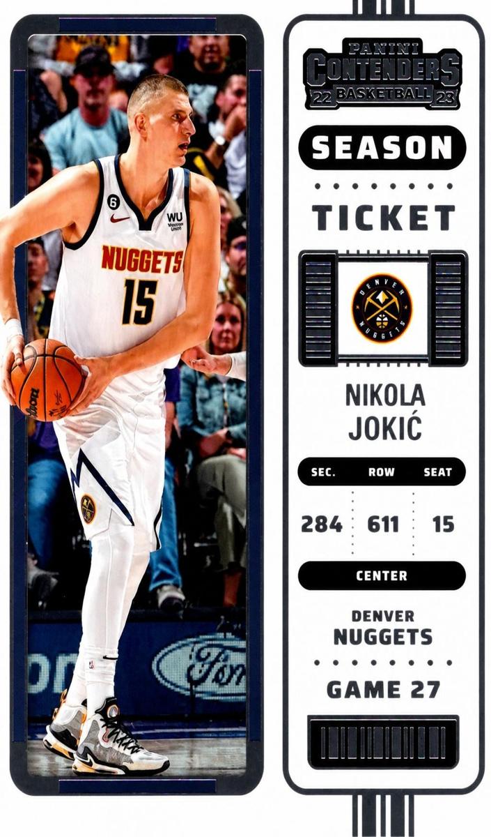 2022 Panini Contenders Basketball Nikola Jokic #17 PSA 10