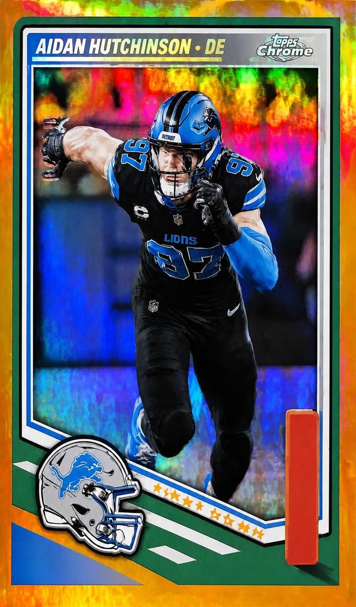 2025 Panini Score Football Gold Aidan Hutchinson #41
