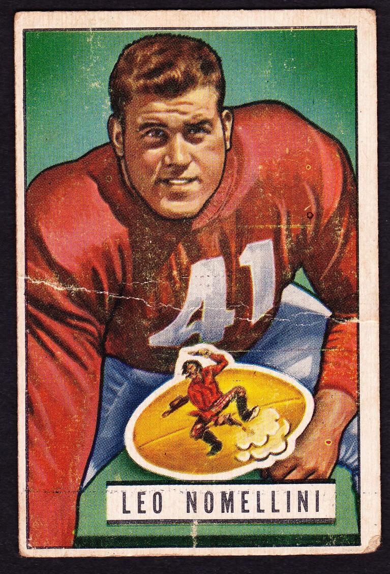1951 Bowman Football Leo Nomellini #140