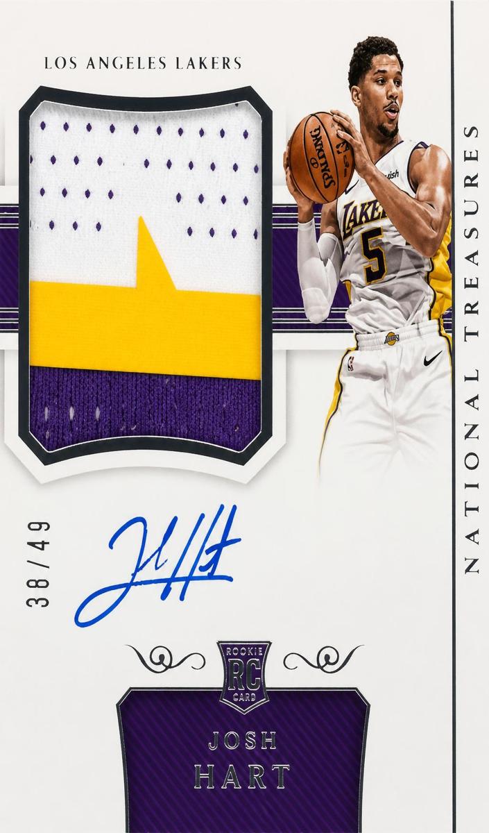 2017 Panini National Treasures Basketball Josh Hart #129 BGS 8.5