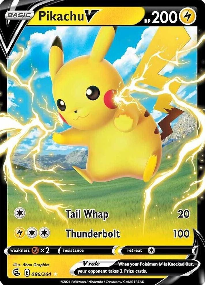 2021 Pokemon Fusion Strike Pikachu #86 PSA 9