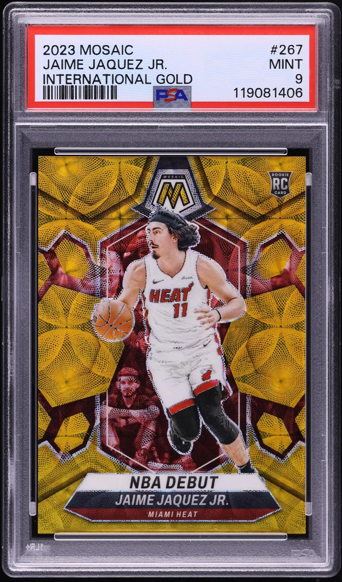 2023 Panini Mosaic Basketball Gold International Jaime Jaquez Jr. #267 PSA 9