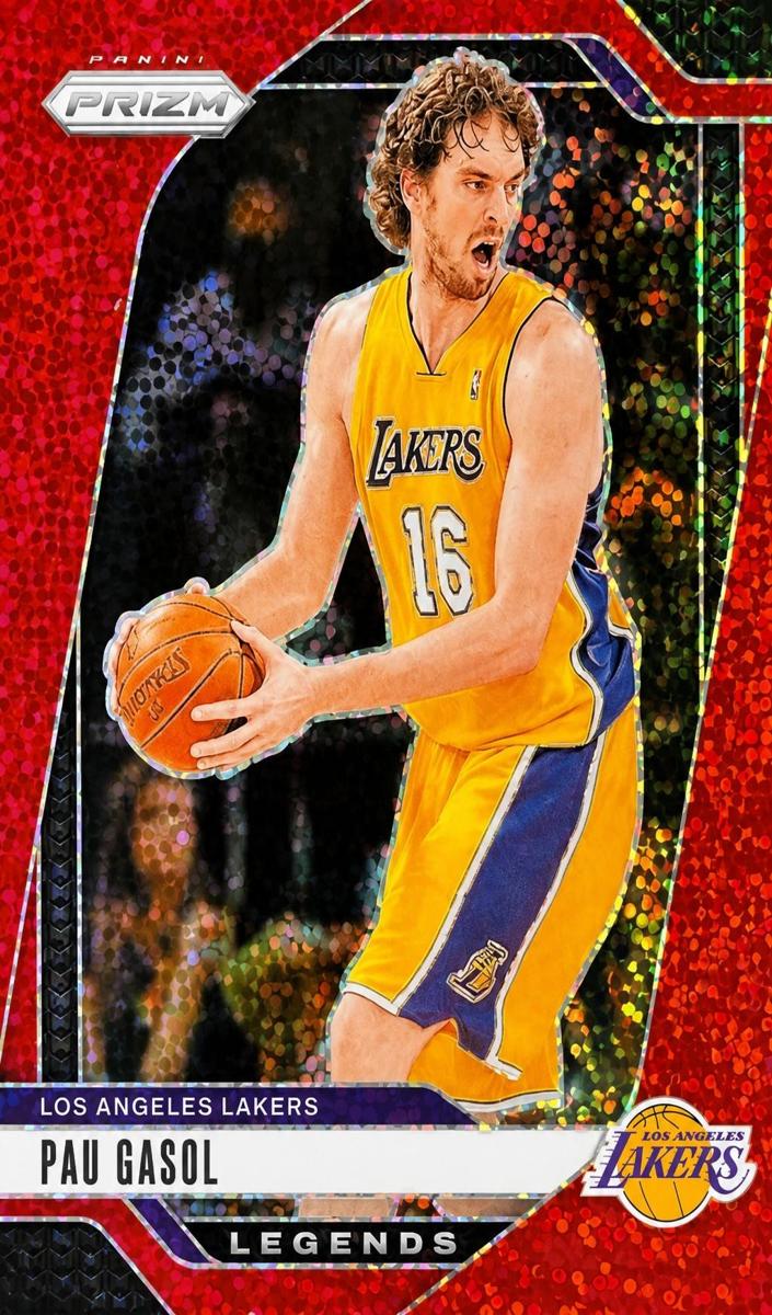2024 Panini Prizm Basketball Red Sparkle Pau Gasol #281