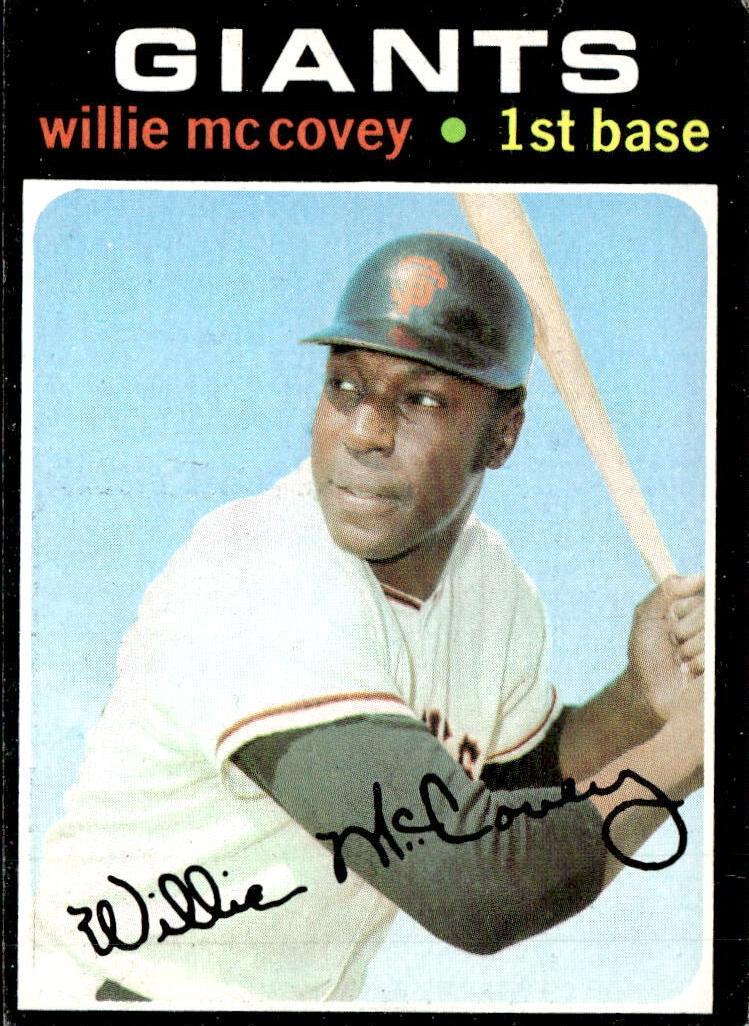 1971 Topps Baseball Willie McCovey #50 PSA 8