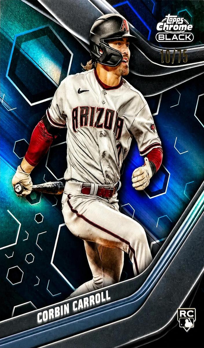 2023 Topps Chrome Black Baseball Blue Lava Corbin Carroll #93 BGS 9.5