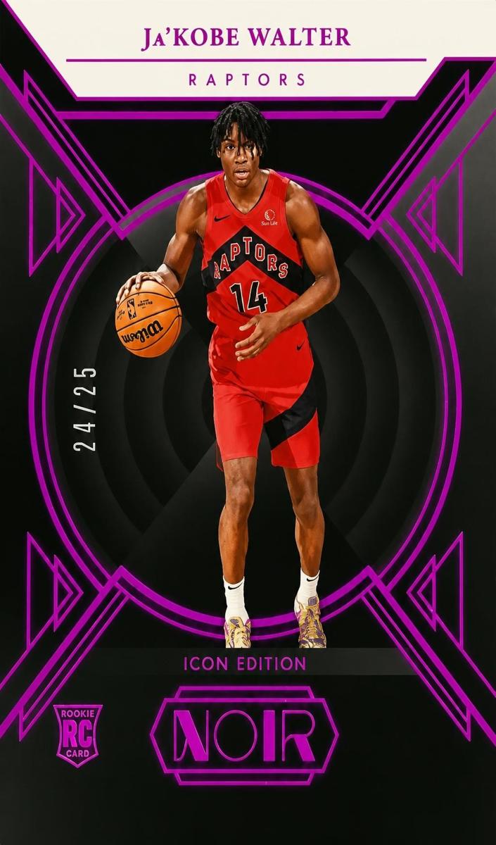 2024 Panini Noir Basketball Holo Ruby Ja'Kobe Walter #194