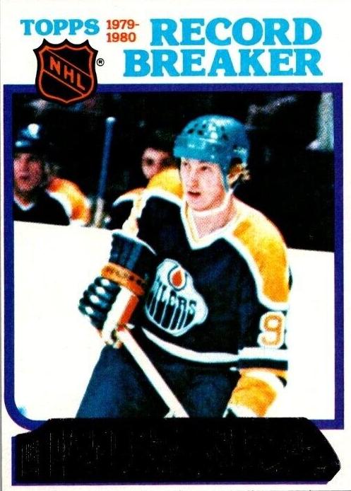 1980 Topps Hockey Record Breaker Wayne Gretzky #3 SGC 6.5
