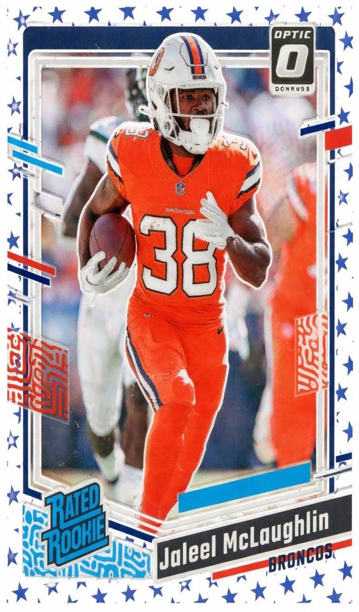 2023 Donruss Optic Football Stars Jaleel McLaughlin #232