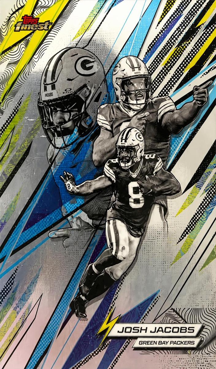 2025 Topps Finest Football Josh Jacobs #PK-2