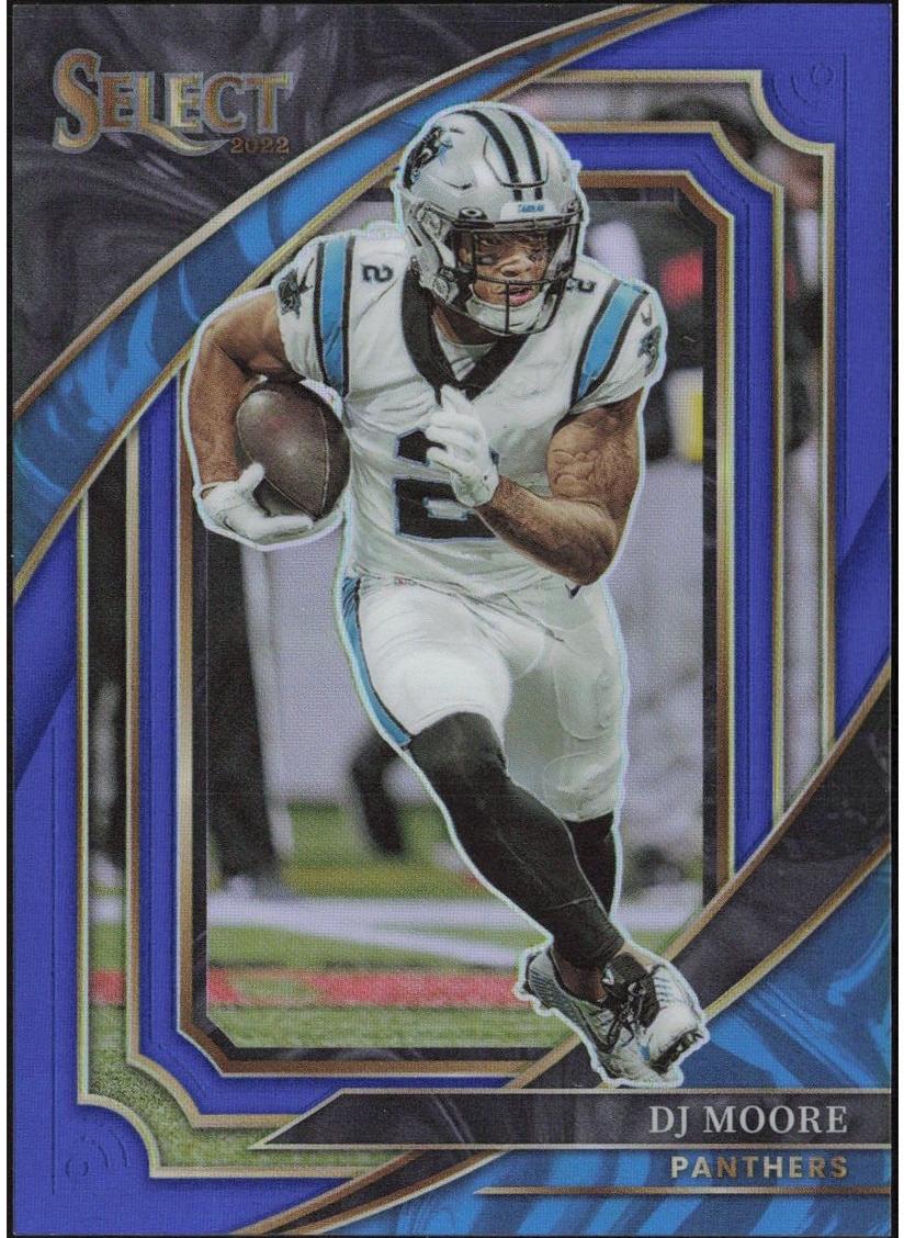 2022 Panini Select Football Blue Prizm DJ Moore #357
