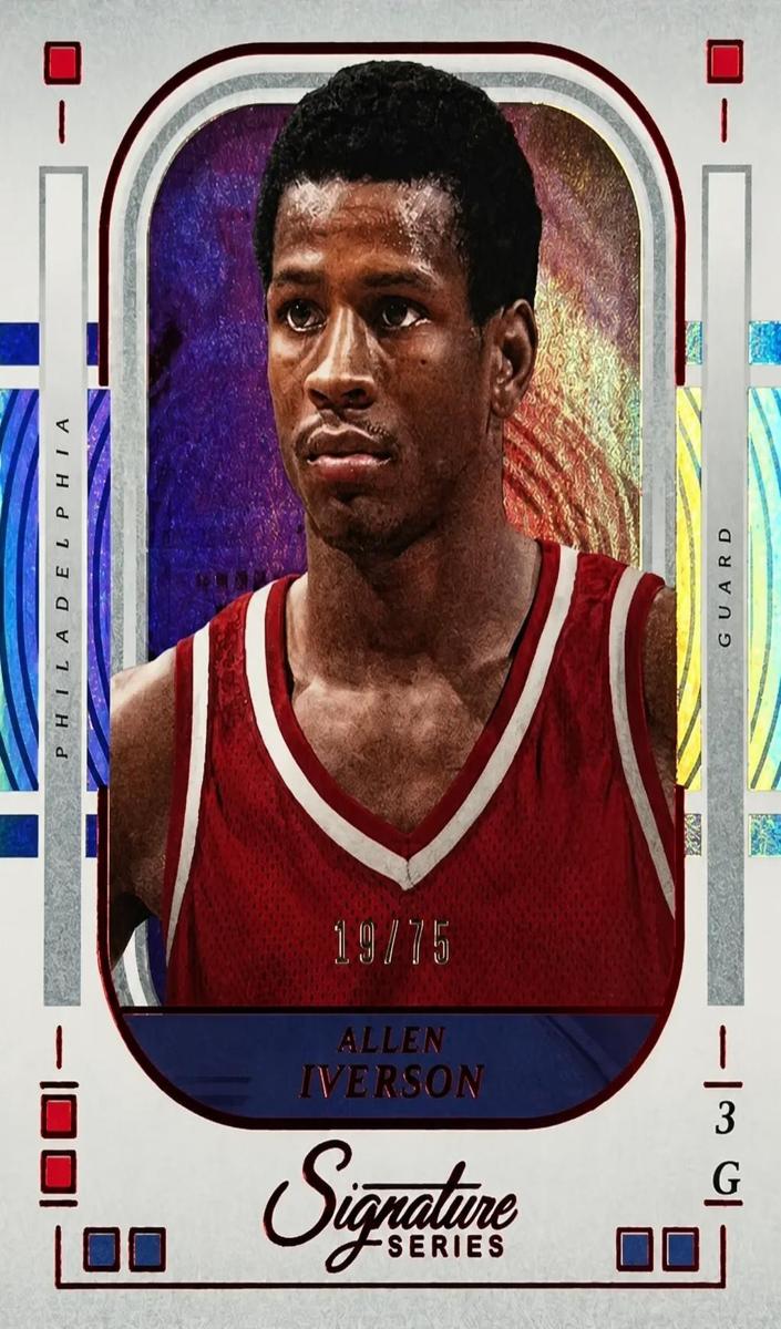 2025 Panini Signature Series Basketball Red Allen Iverson #89