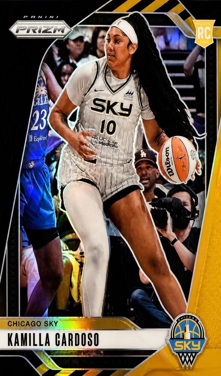 2024 Panini Prizm WNBA Basketball Black Gold Kamilla Cardoso #93 PSA 9