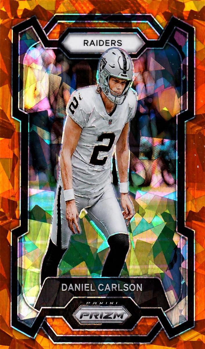 2023 Panini Prizm Football Orange Ice Daniel Carlson #173