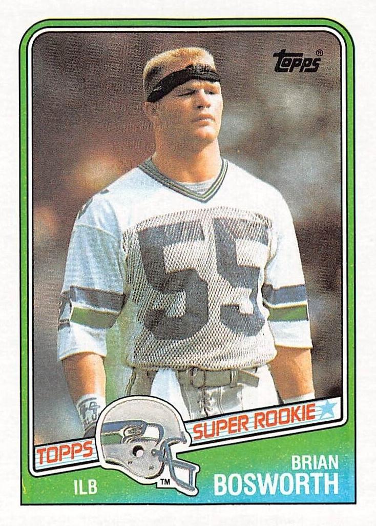 1988 Topps Football Brian Bosworth #144 RAW Ungraded