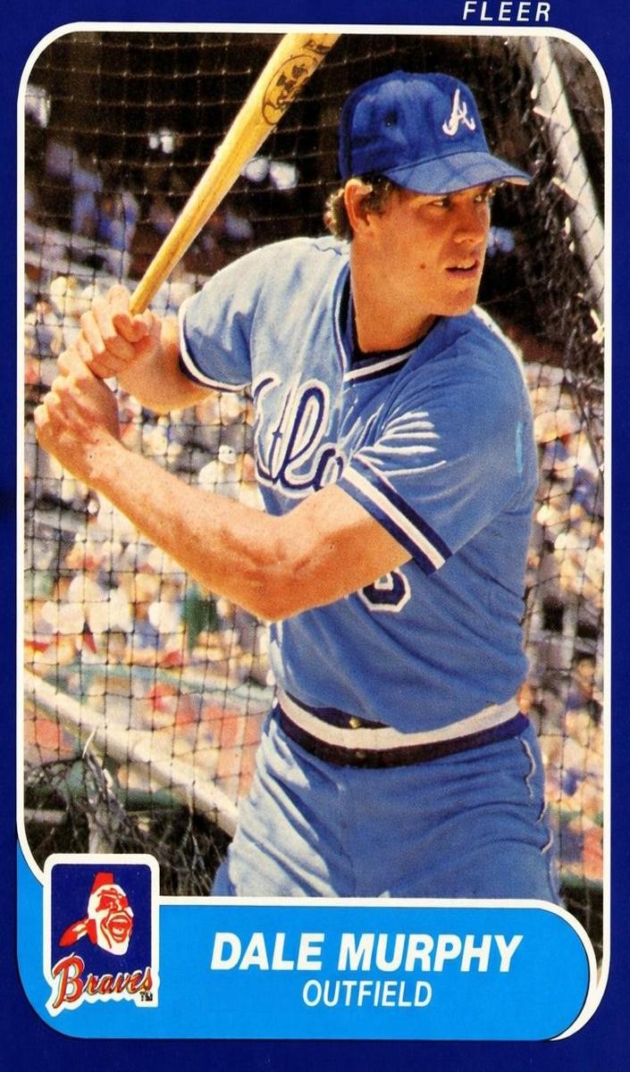 1986 Fleer Baseball Dale Murphy #522