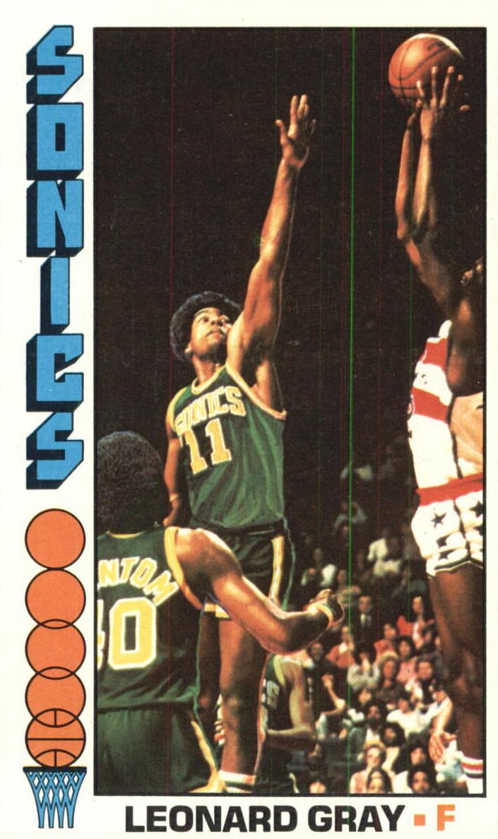 1976 Topps Basketball Leonard Gray #136 PSA 8
