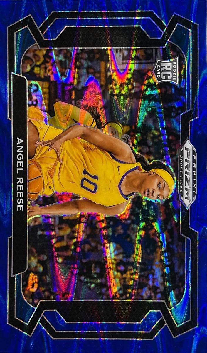 2024 Panini Prizm Draft Picks Basketball Blue Wave Angel Reese #38