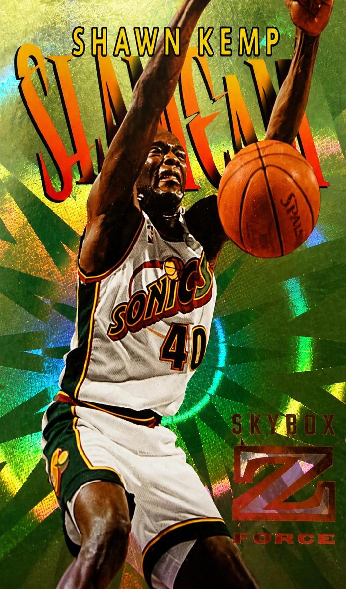 1996 Skybox Z-Force Basketball Shawn Kemp #SC6 SGC 8