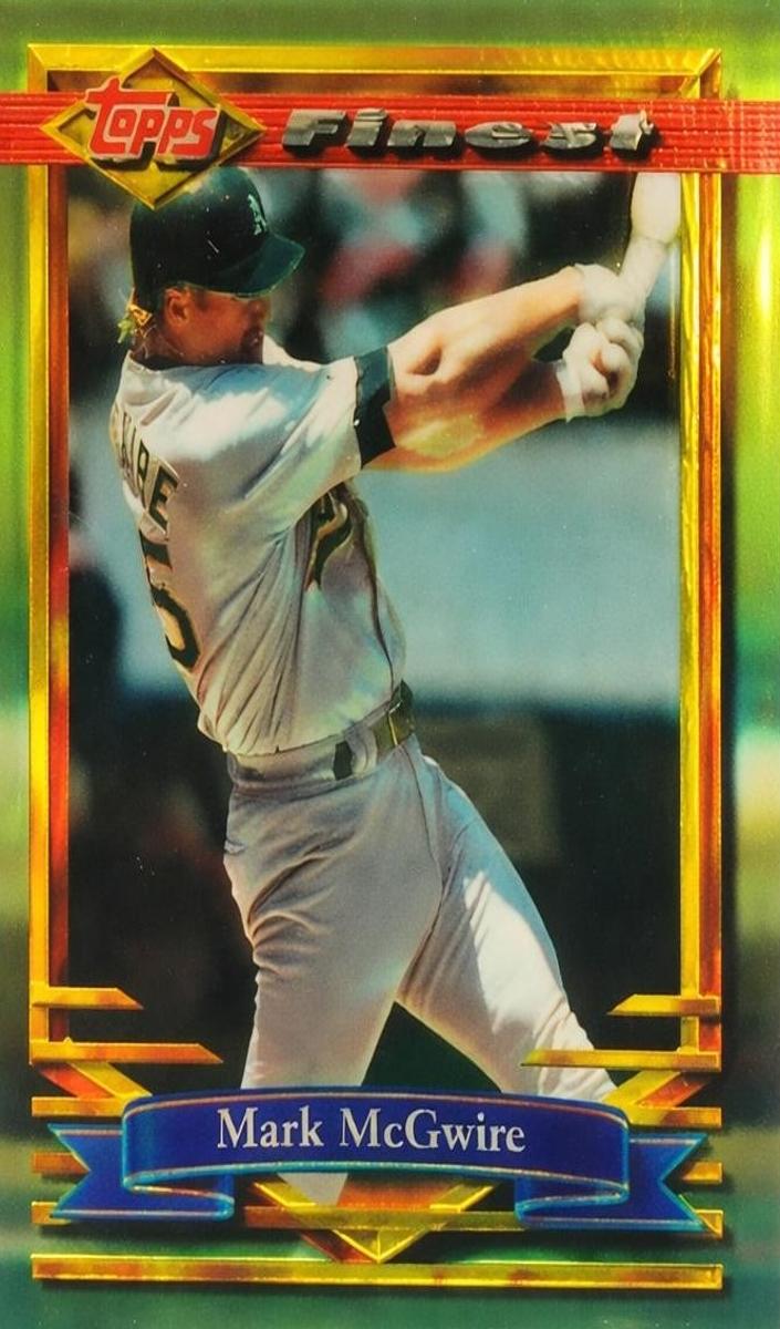 1994 Topps Finest Baseball Refractor Mark McGwire #78 CSG 7.5