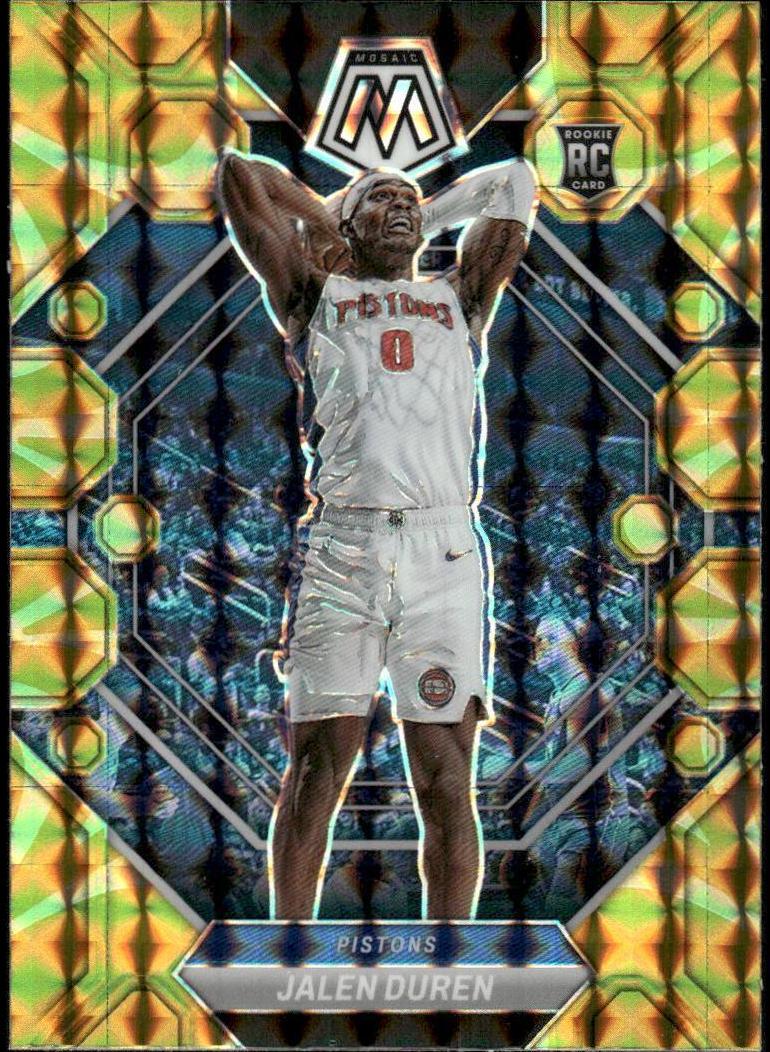 2022 Panini Mosaic Basketball Reactive Yellow Jalen Duren #225 PSA 10