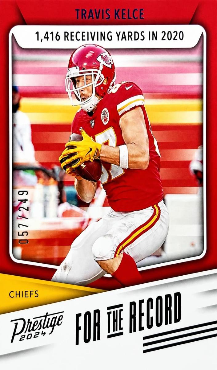 2024 Panini Prestige Football Xtra Points Blue Travis Kelce #FR-TK