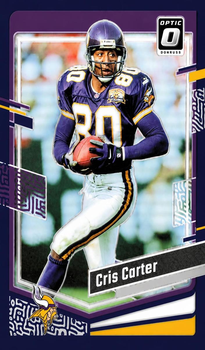 2023 Donruss Optic Football Purple Cris Carter #122