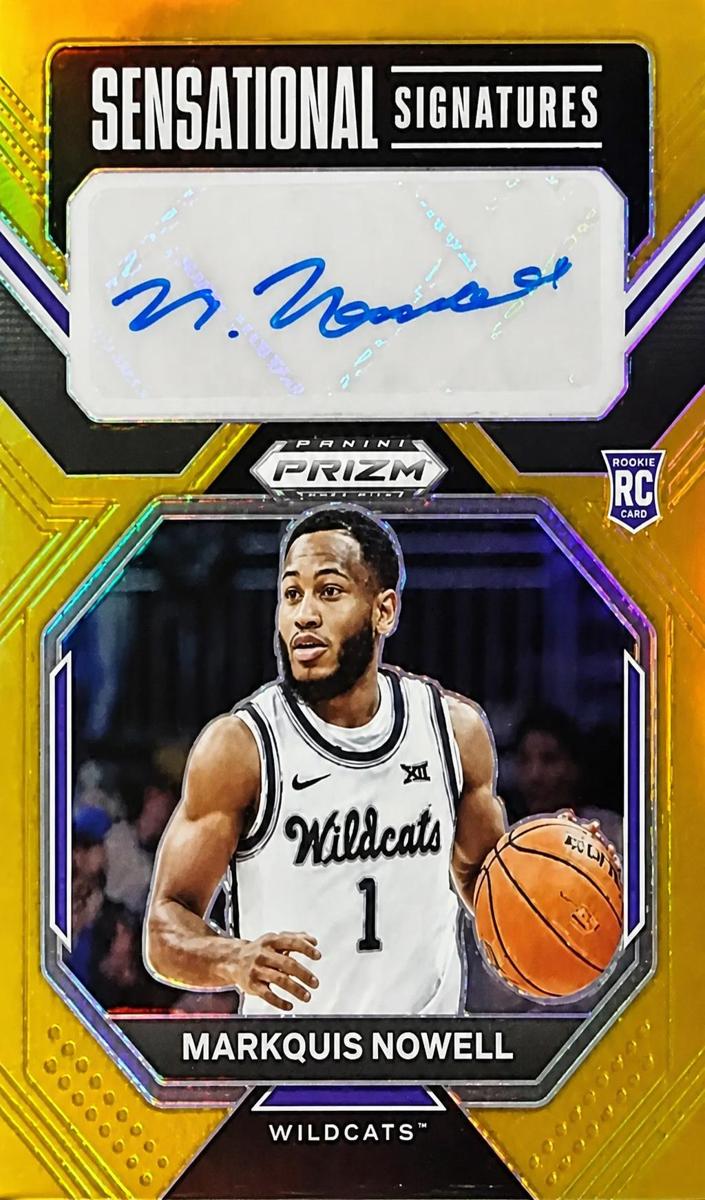 2023 Panini Prizm Basketball Gold Markquis Nowell #SS-MN PSA 9
