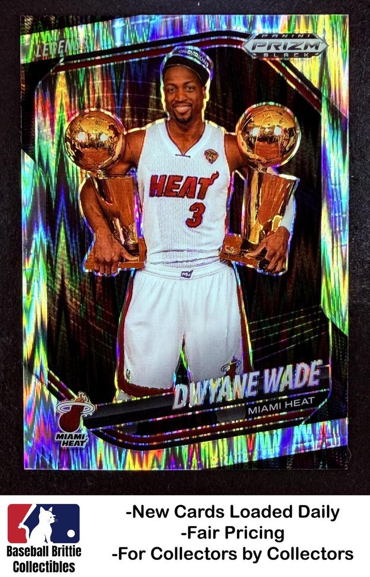 2024 Panini Prizm Black Basketball Skewed Dwyane Wade #261 PSA 10