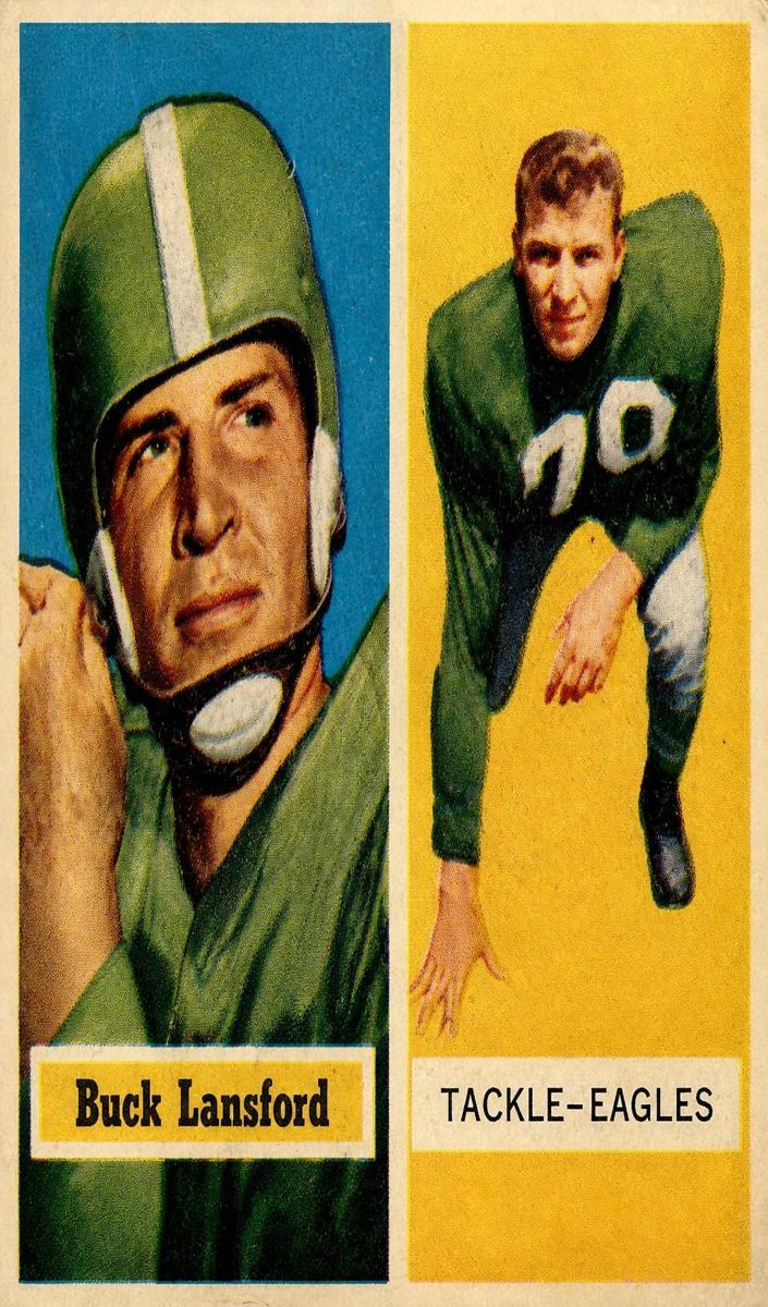 1957 Topps Football Buck Lansford #90