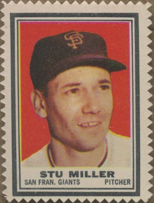 1962 Topps Baseball Stu Miller #NNO PSA 8
