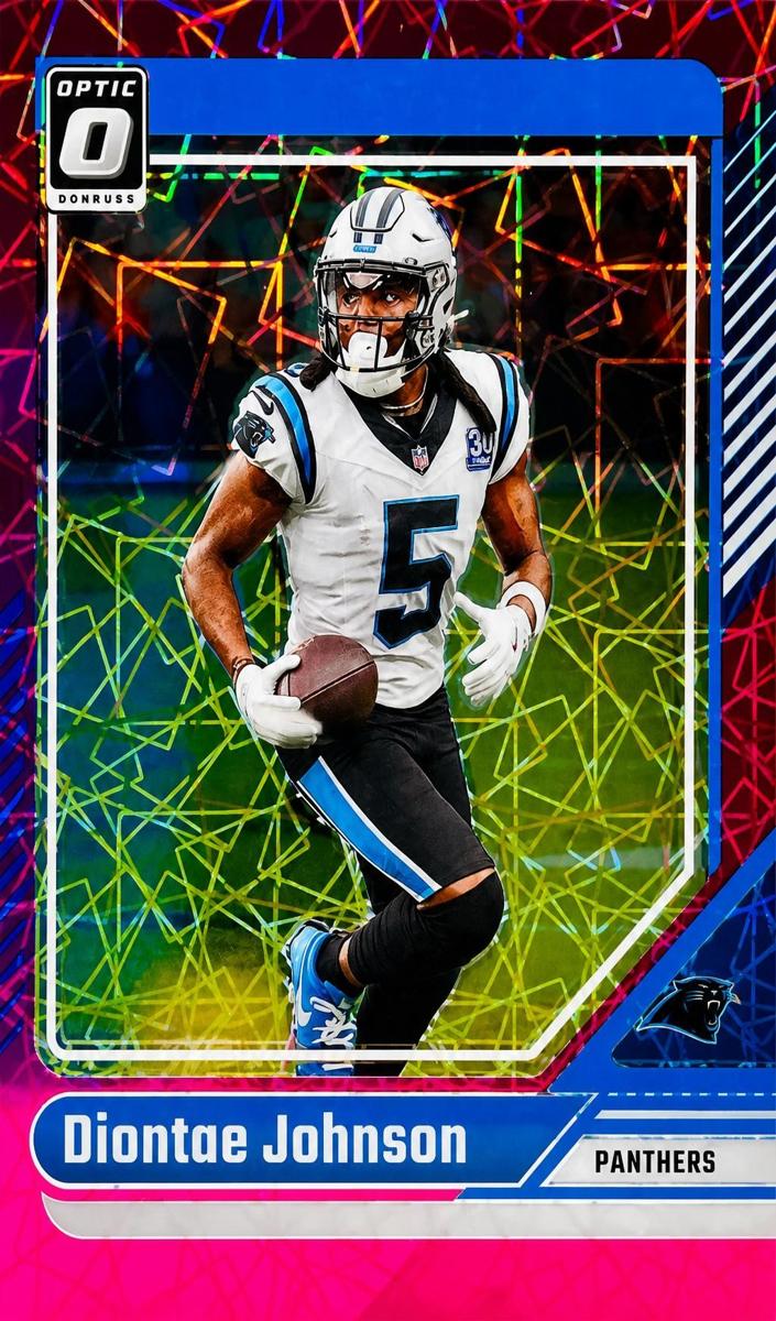 2024 Donruss Optic Football Pink Velocity Diontae Johnson #30