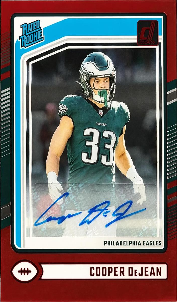 2024 Panini Clearly Donruss Football Red Cooper DeJean #72 SGC 10