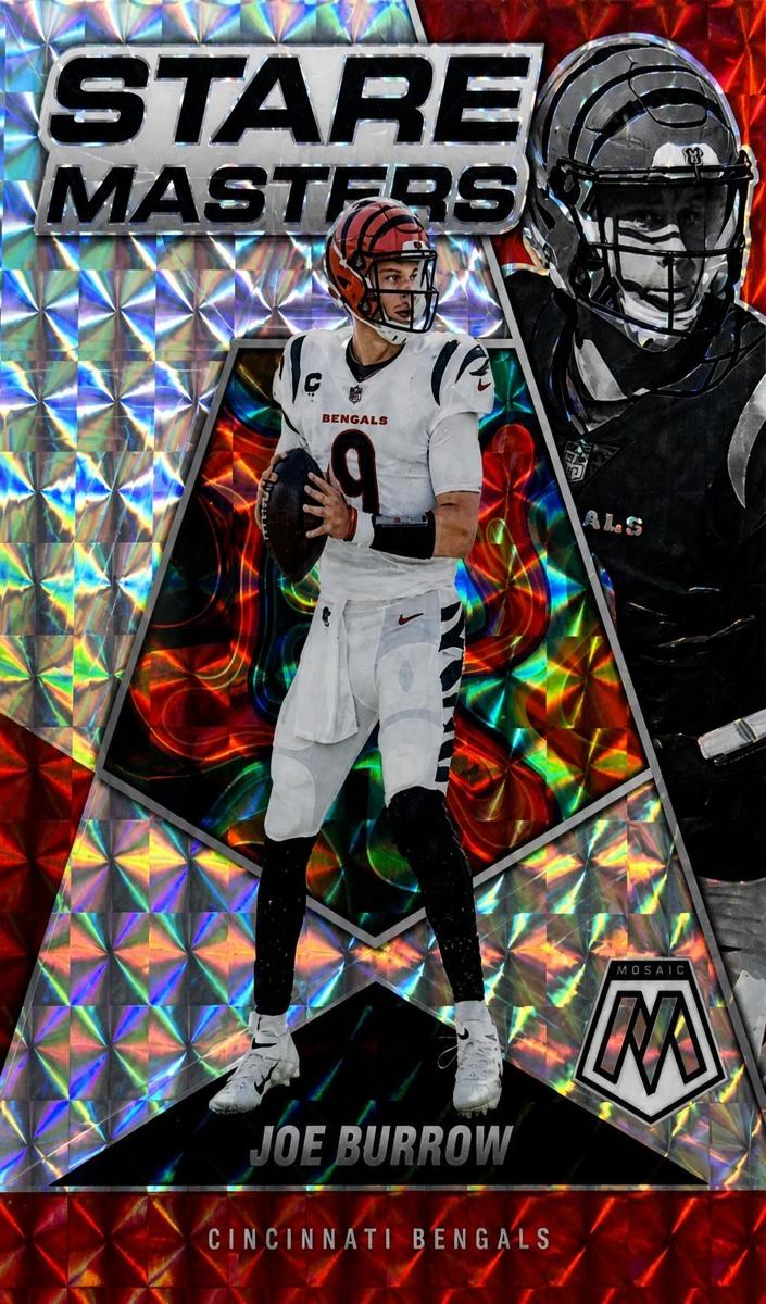 2022 Panini Mosaic Football Mosaic Joe Burrow #SM-4 CGC 9