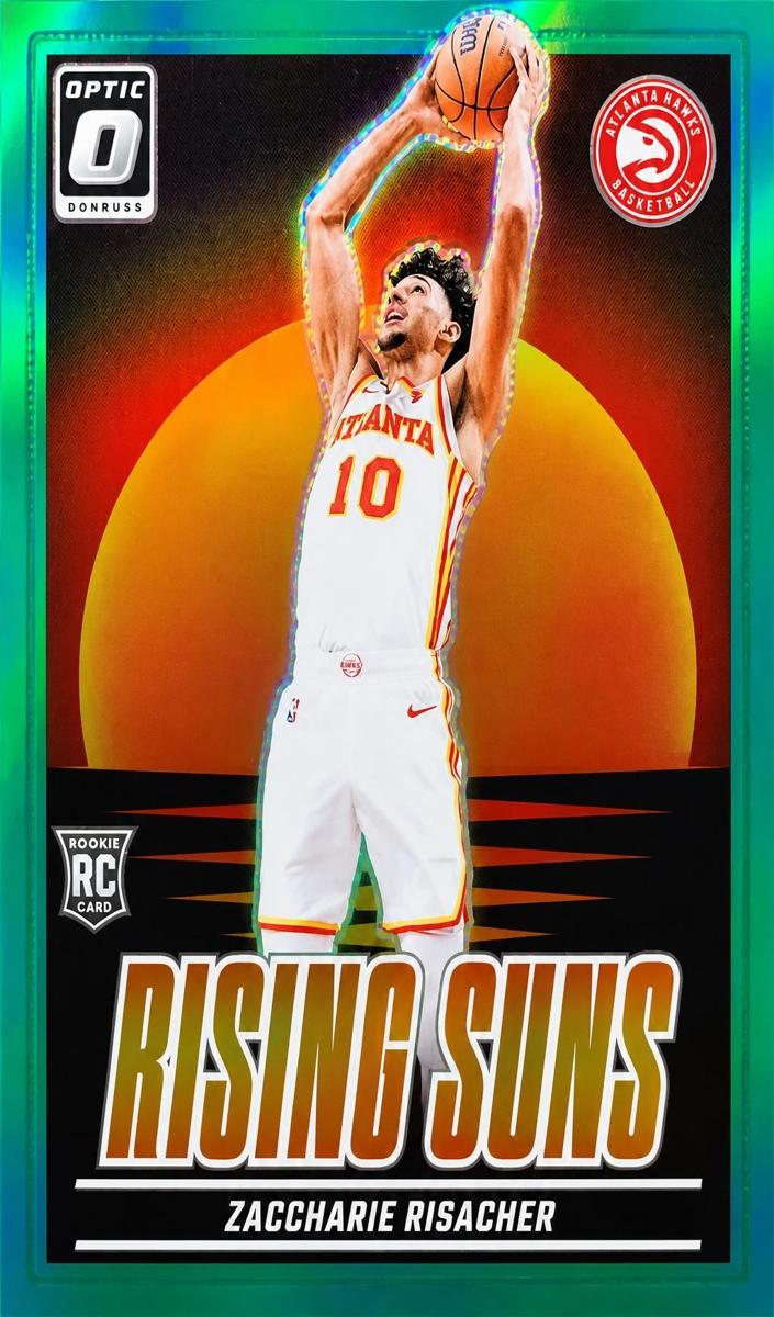 2024 Donruss Optic Basketball Green Zaccharie Risacher #14