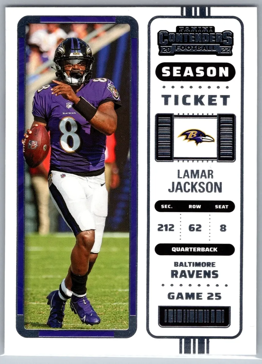 2022 Panini Contenders Football Lamar Jackson #5