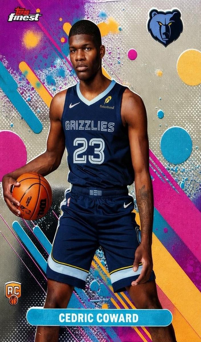 2025 Topps Finest Basketball Cedric Coward #11