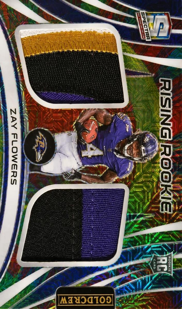 2023 Panini Spectra Football Meta Zay Flowers #RRM-ZFL PSA 9