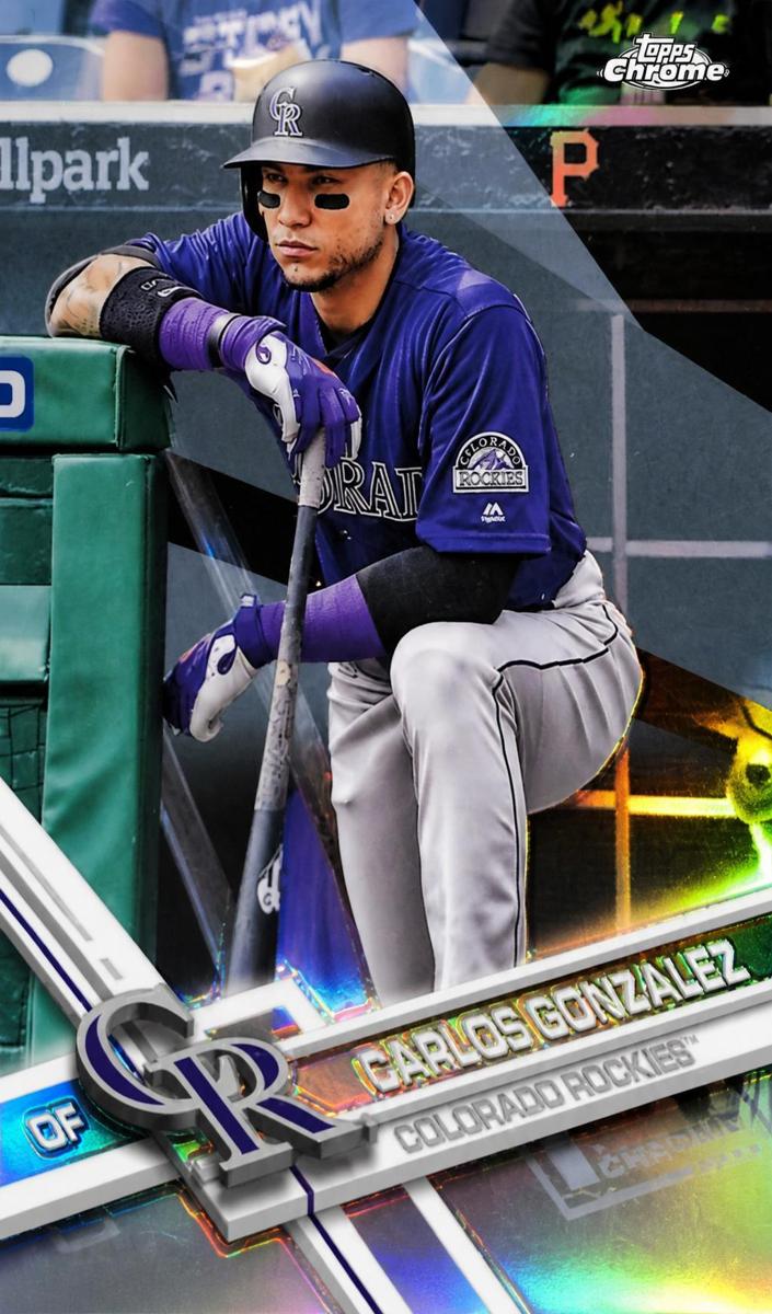 2017 Topps Chrome Baseball Refractor Carlos Gonzalez #76