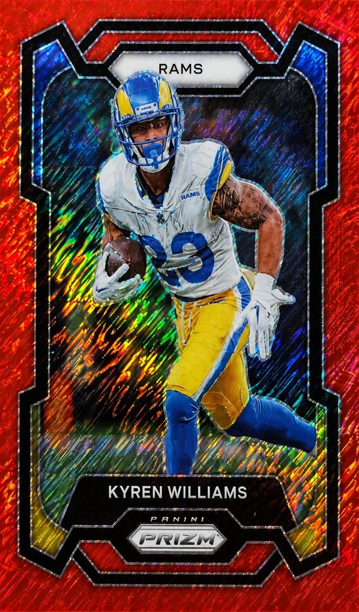 2023 Panini Prizm Football Red Shimmer Kyren Williams #167 PSA 9