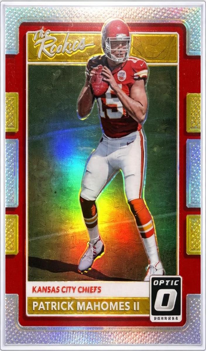 2017 Donruss Optic Football Patrick Mahomes II #7 PSA 9