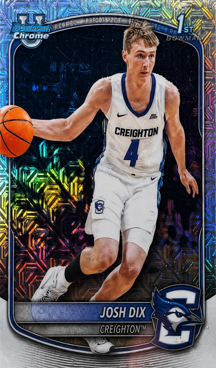 2025 Bowman Mega Box Basketball Mojo Refractor Josh Dix #BCP-17