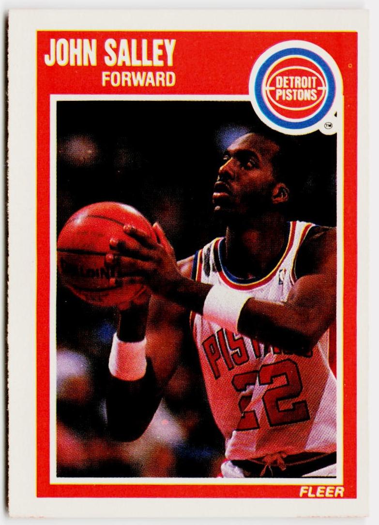 1989 Fleer Basketball John Salley #51 PSA 9
